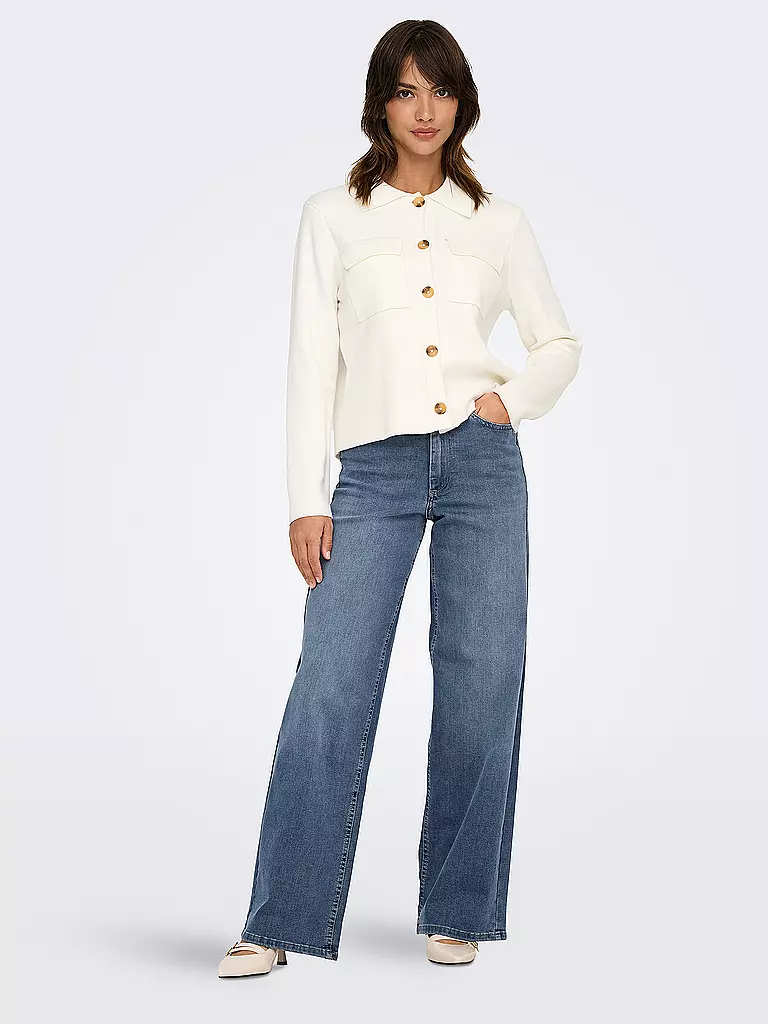 ONLY | Vaqueros de corte ancho ONLMADISON BLUSH | dunkelblau