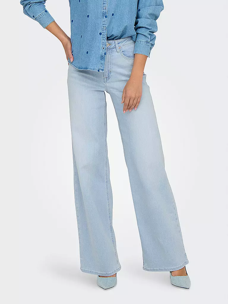 ONLY | Vaqueros de corte ancho ONLMADISON BLUSH | hellblau