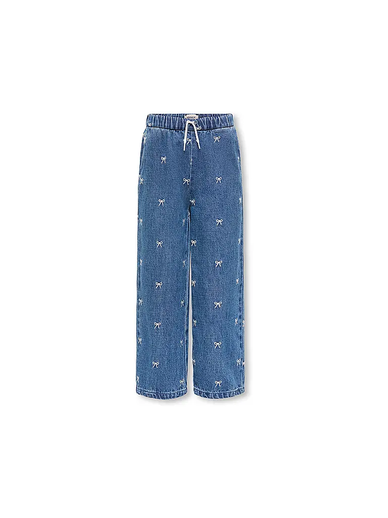 ONLY | Vaqueros de niña corte ancho KMGPIERCE | Azul