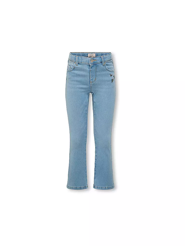 ONLY | Vaqueros de niña Wide Fit KMGROYAL FLARED FLOWER | Azul claro