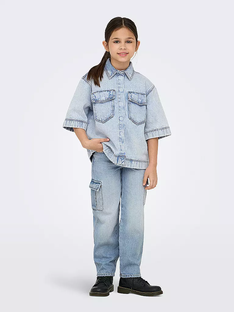 ONLY | Vaqueros de pierna ancha para niña KOGHARMONY | Azul claro