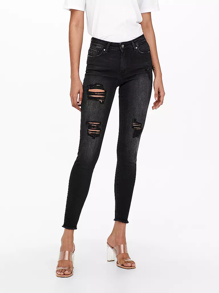 ONLY | Vaqueros Skinny Fit 7/8 ONLBLUSH | Negro