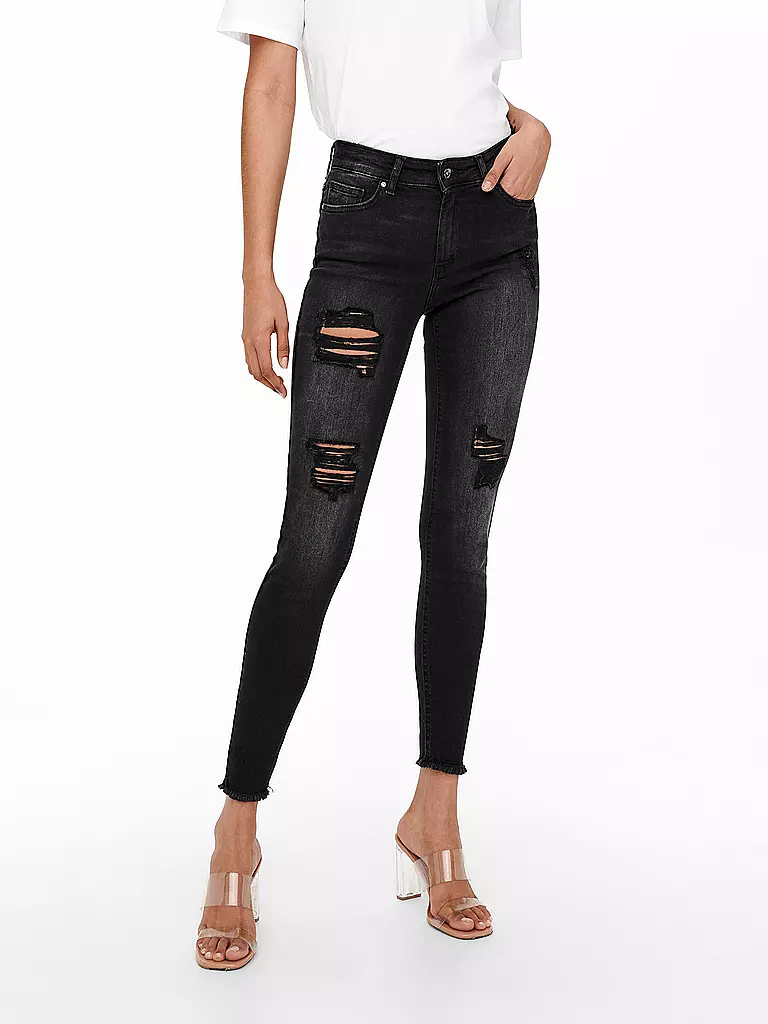 ONLY | Vaqueros Skinny Fit 7/8 ONLBLUSH | Negro