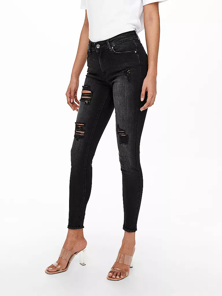 ONLY | Vaqueros Skinny Fit 7/8 ONLBLUSH | Negro
