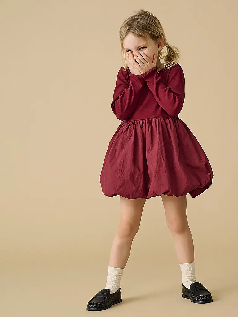 ONLY | Vestido de niña KMGTRINNY | Rojo oscuro