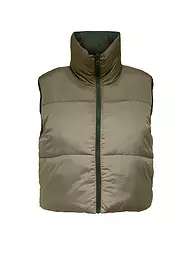 ONLY | Wendesteppgilet Cropped Fit ONLRICKY  | Oliva