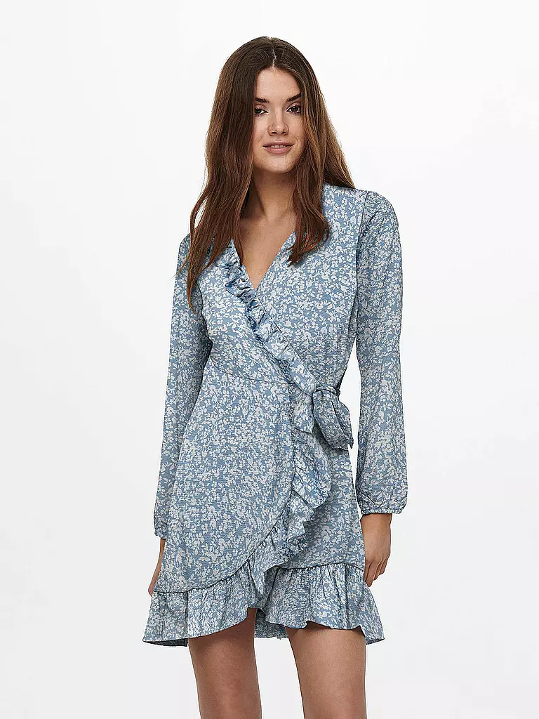 ONLY | Wickelkleid ONLCARLY  | Azul claro
