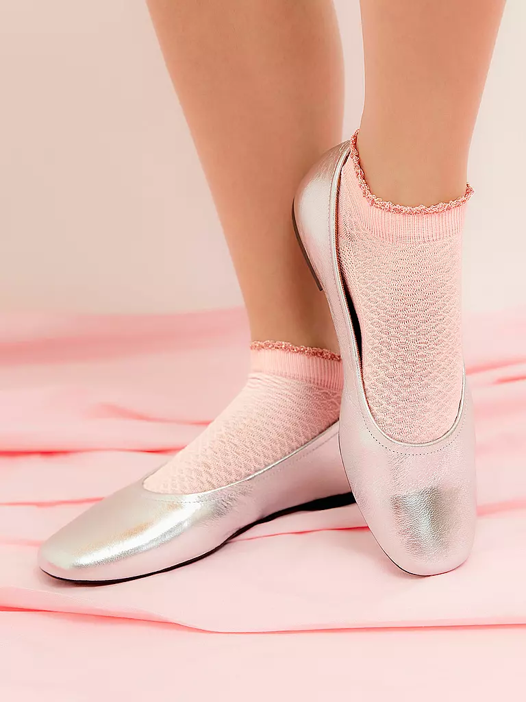 OOLEY | Calcetines 2 unidades ELEGANT S. Rosa/Blanco | 