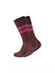 OOLEY | Calcetines ELECTRA LUNGO sunset | Rojo oscuro