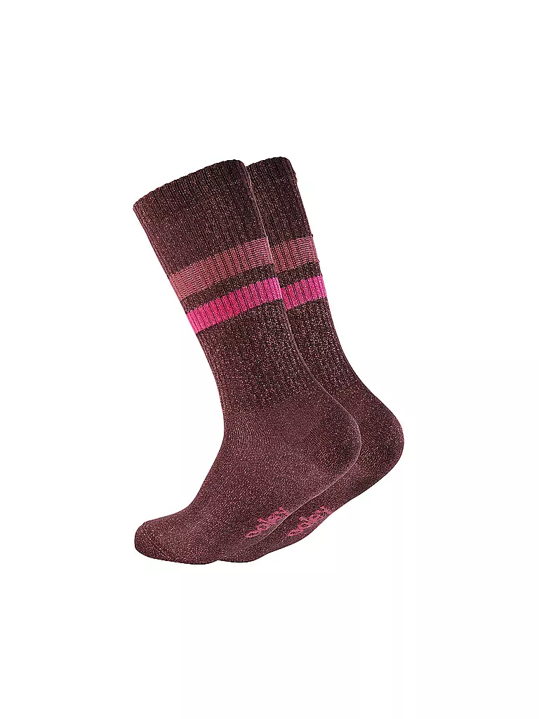 OOLEY | Calcetines ELECTRA LUNGO sunset | Rojo oscuro