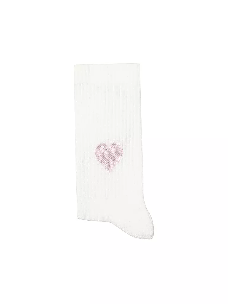 OOLEY | Calcetines ICON glitter love lilac | Blanco