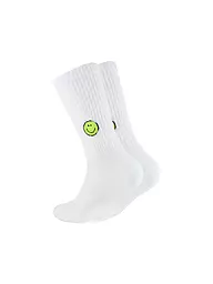 OOLEY | Calcetines ICON PINK SMILE blanco | Blanco