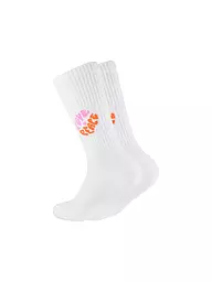 OOLEY | Calcetines ICON PINK SMILE blanco | Blanco