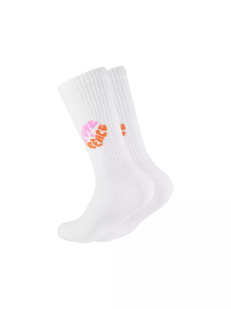OOLEY | Calcetines ICON LOVE AND PEACE blanco | Blanco