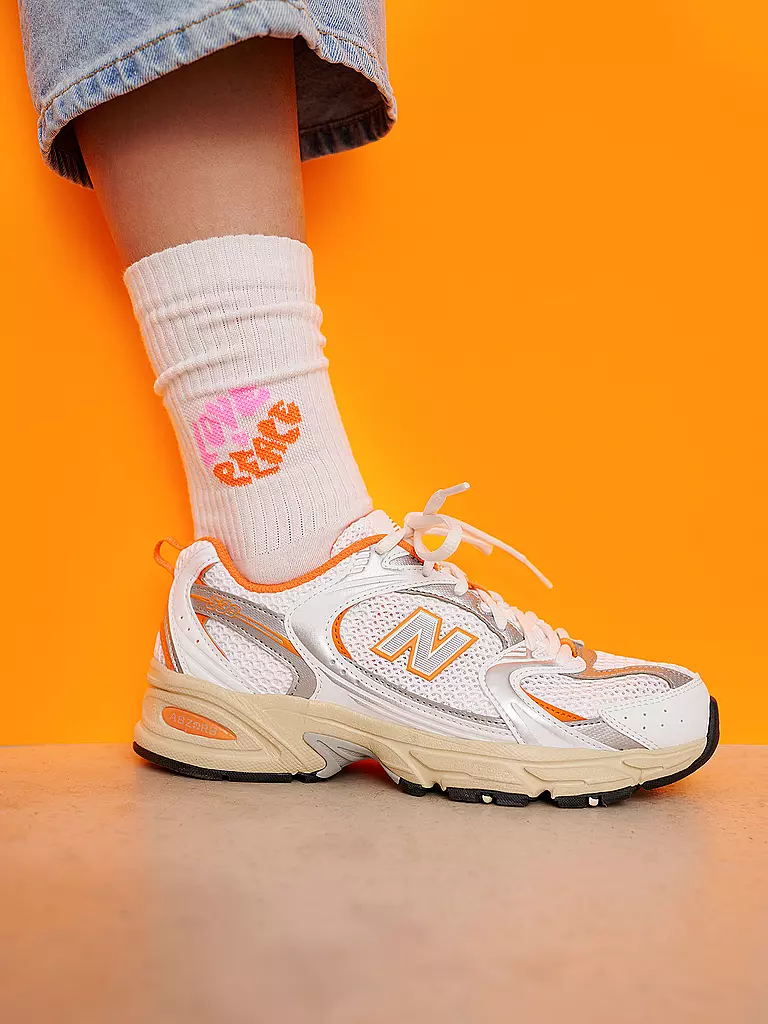 OOLEY | Calcetines ICON LOVE AND PEACE blanco | 