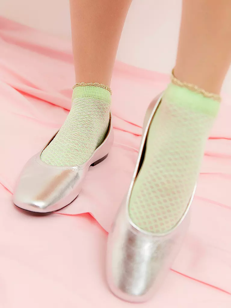 OOLEY | Calcetines Paquete de 2 ELEGANT S. Lima/Blanco | 