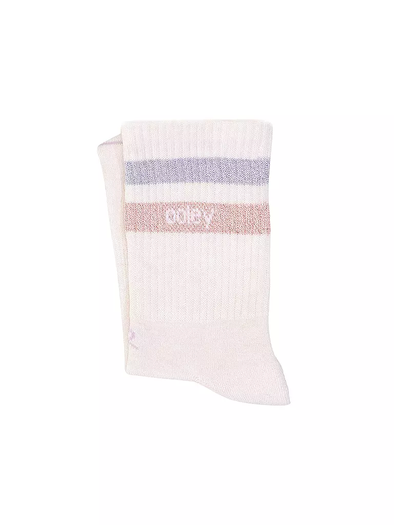 OOLEY | Calcetines STREETMOOD lilac glitter | Blanco
