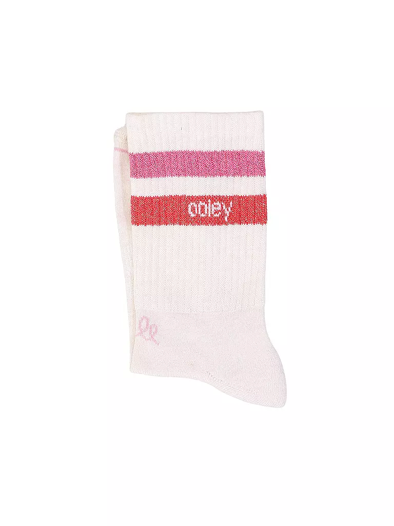 OOLEY | Socken STREETMOOD ivory glitter | Blanco