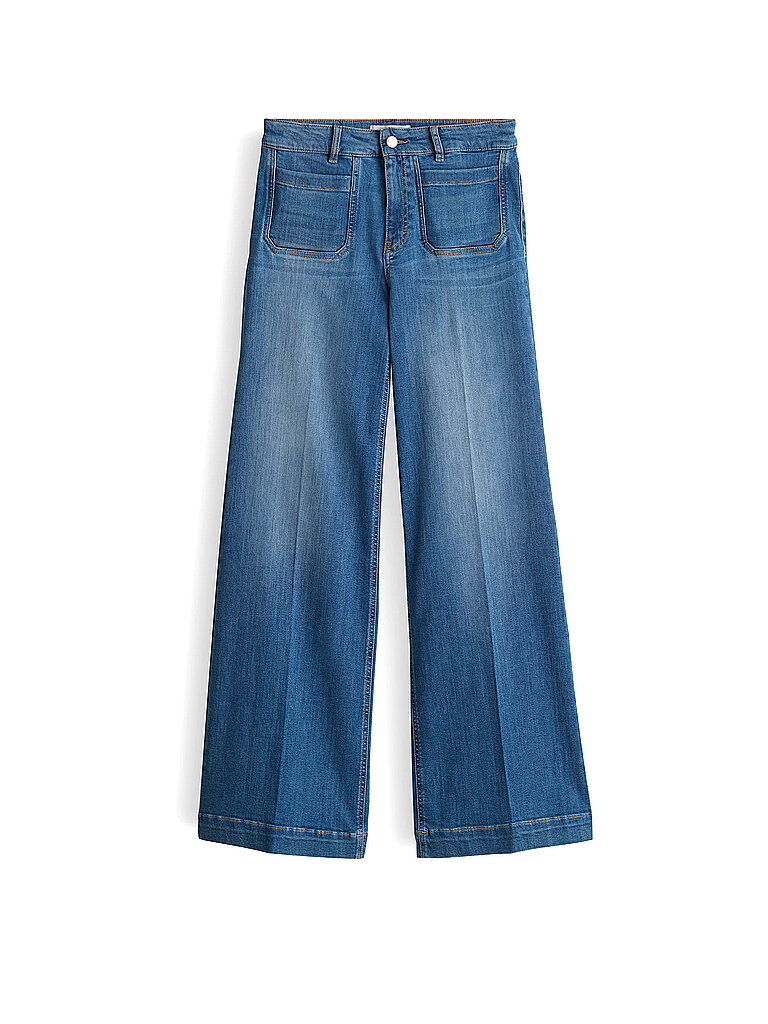 Opus Pants Jeans Wide Leg MELLY CRISP azul