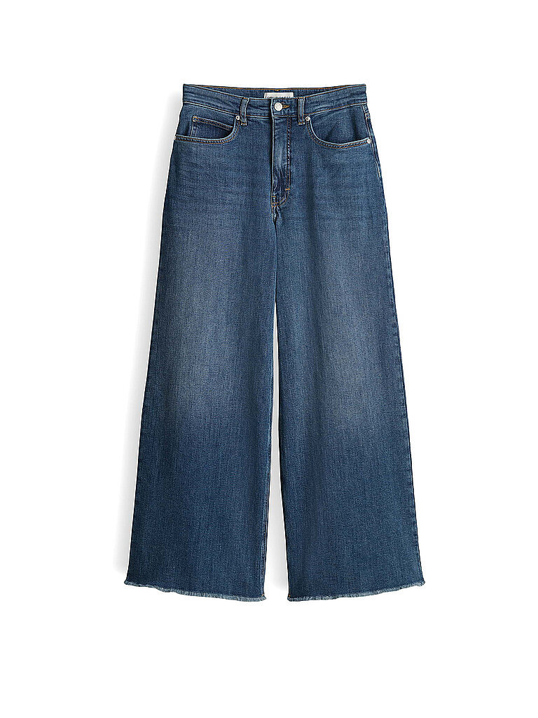 Opus Pants Jeans Wide Leg MARI MASH azul oscuro