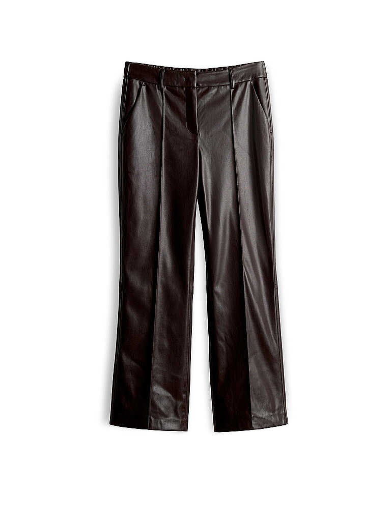 Opus Pants Pantalón efecto piel LUANE marrón