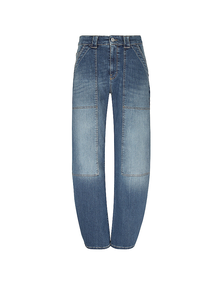 Opus Pants Jeans Balloon Fit MARI SHARP azul oscuro