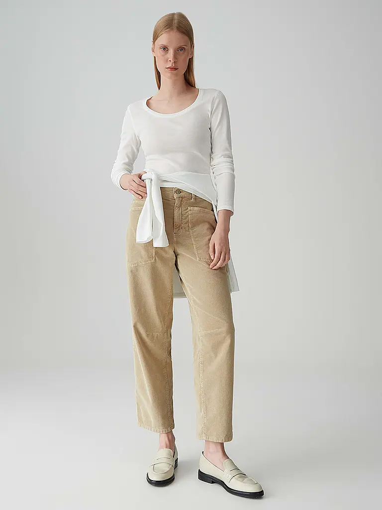 OPUS PANTS | Jeans Barrel Fit MELLY BREEZE | Beige