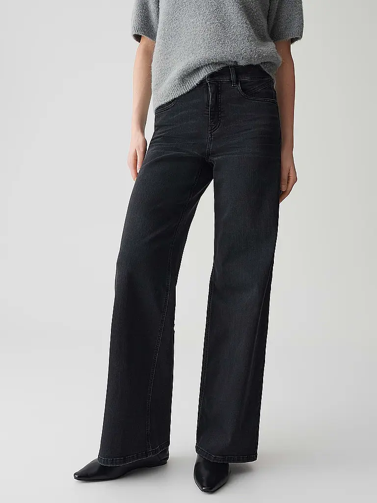OPUS PANTS | Jeans de pierna ancha MELLY COOL | Negro