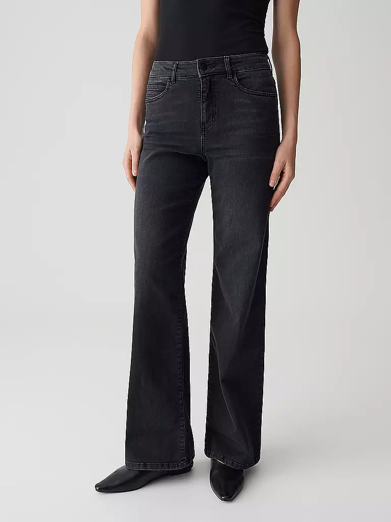 OPUS PANTS | Jeans de pierna ancha MELLY MODERN | schwarz