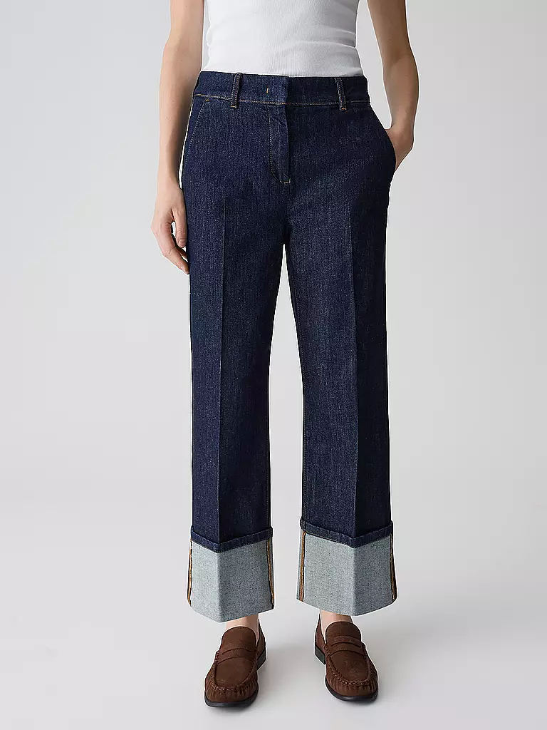 OPUS PANTS | Jeans de pierna ancha MOIRA CLEAN | Azul oscuro