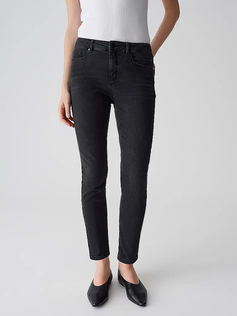 OPUS PANTS | Jeans Skinny Fit 7/8 ENJA EASE | Negro