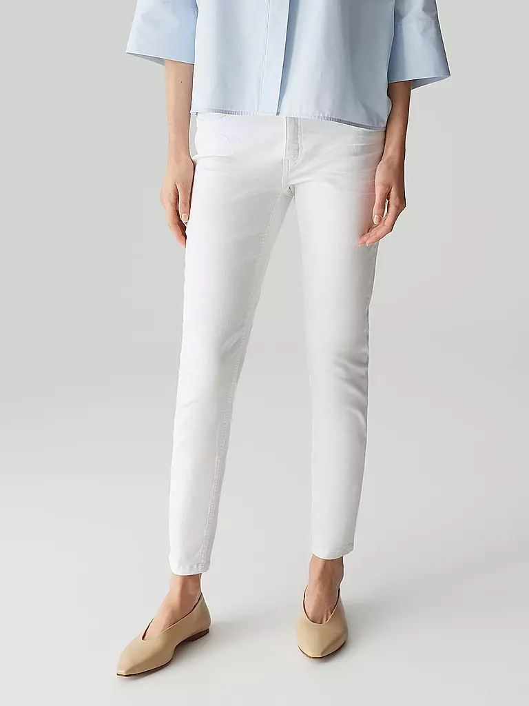 OPUS PANTS | Jeans Skinny Fit ENJA EASE | Blanco