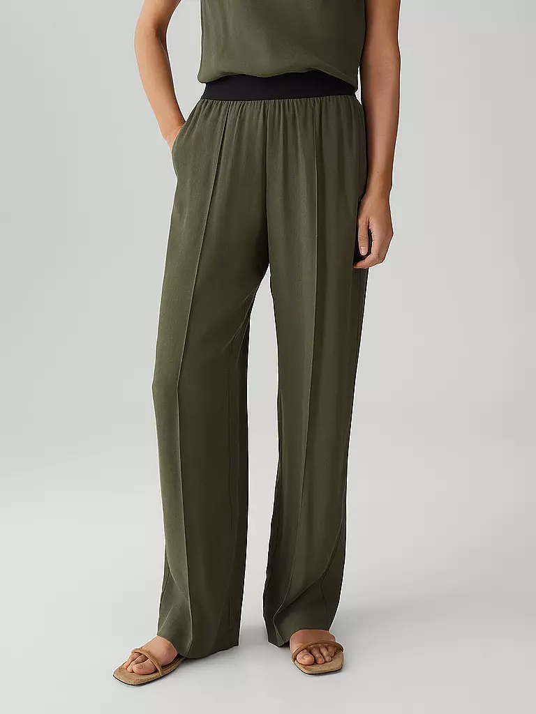 OPUS PANTS | Marlenehose MALOTTA SUMMER | Oliva