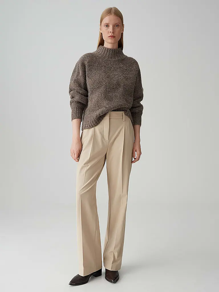 OPUS PANTS | Pantalón de corte acampanado MOIRA | Beige