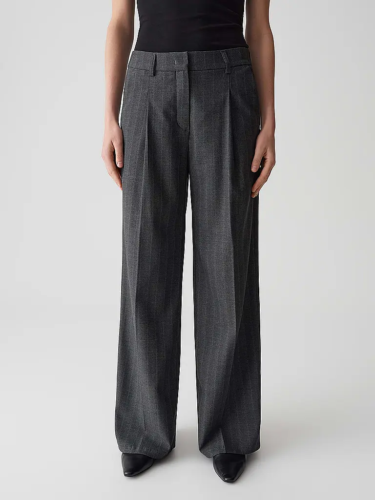 OPUS PANTS | Pantalón de vestir de pernera ancha MOIRA BLAZE | Gris claro