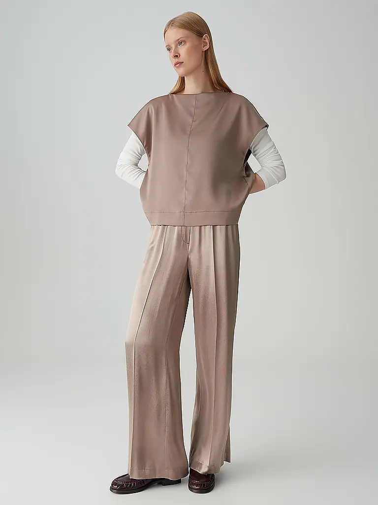 OPUS PANTS | Pantalón Marlene MUCIA SHINE | Beige