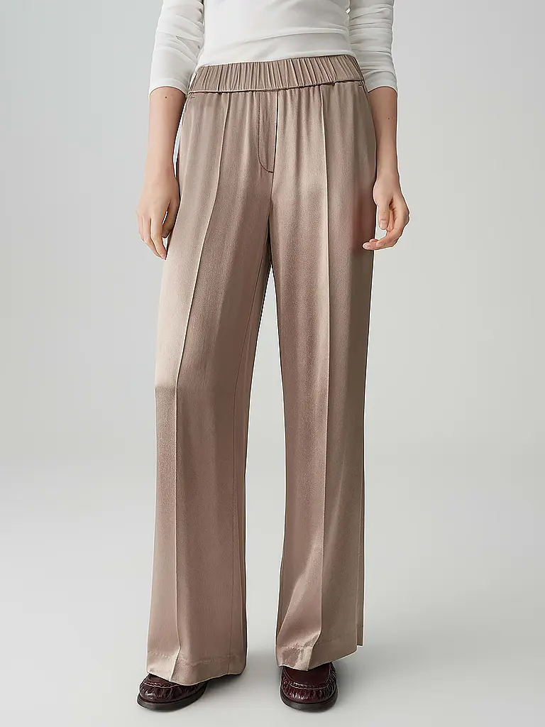 OPUS PANTS | Pantalón Marlene MUCIA SHINE | Beige