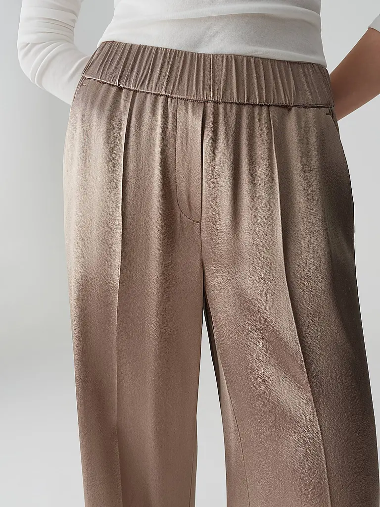 OPUS PANTS | Pantalón Marlene MUCIA SHINE | Beige