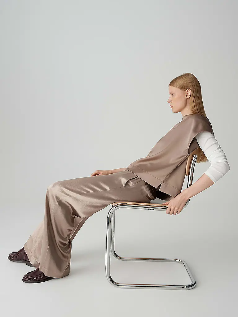 OPUS PANTS | Pantalón Marlene MUCIA SHINE | Beige