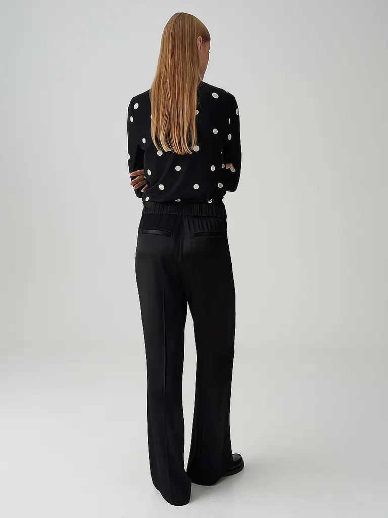 OPUS PANTS | Pantalones Marlene MUCIA SHINE | Negro