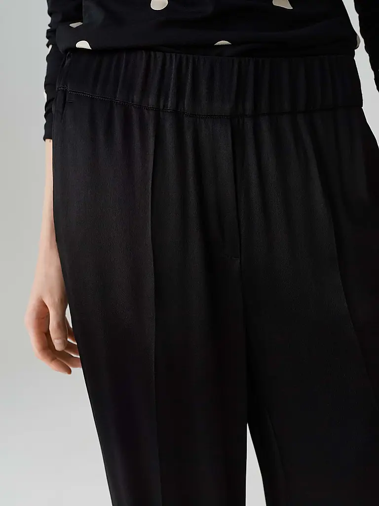 OPUS PANTS | Pantalones Marlene MUCIA SHINE | Negro