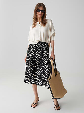 OPUS | Falda midi RIBANE LEAVES