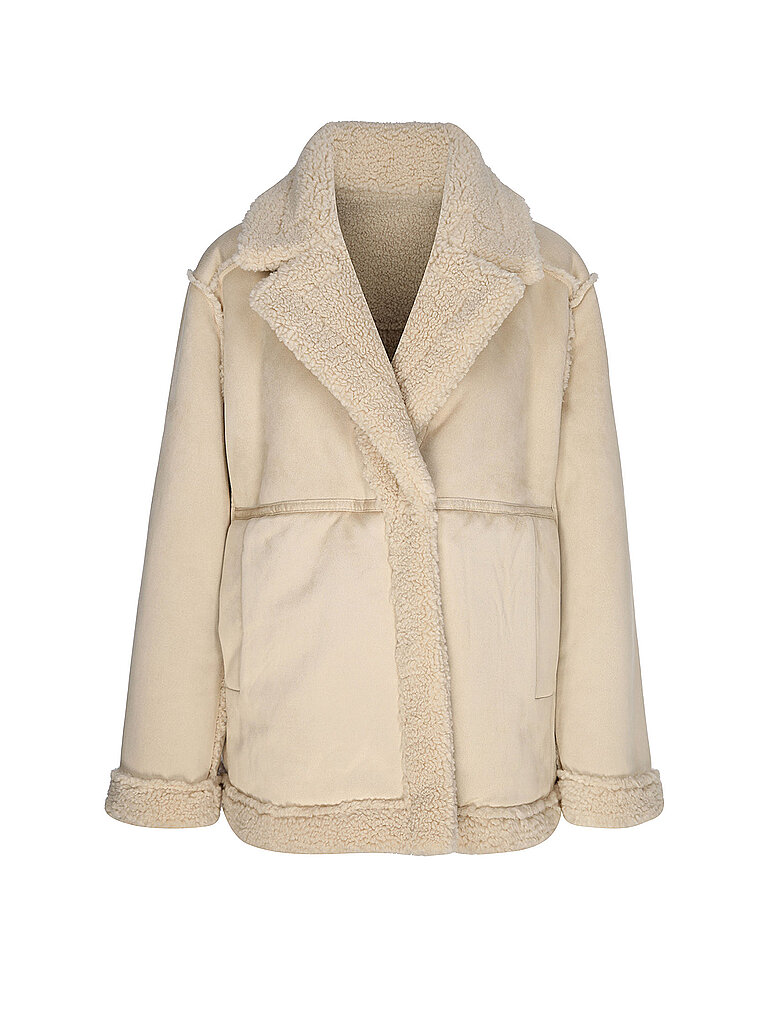 Chaqueta reversible con aspecto de piel HENOLA beige 40