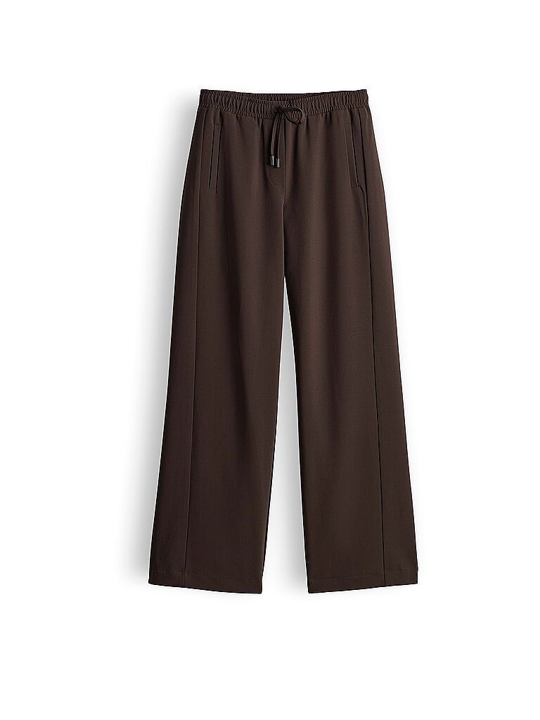 Opus Pantalón de chándal corte jogging MELANE FLOW marrón