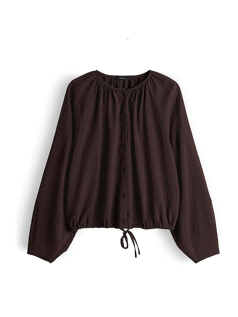 Blusa camisera FIRENE marrón 40