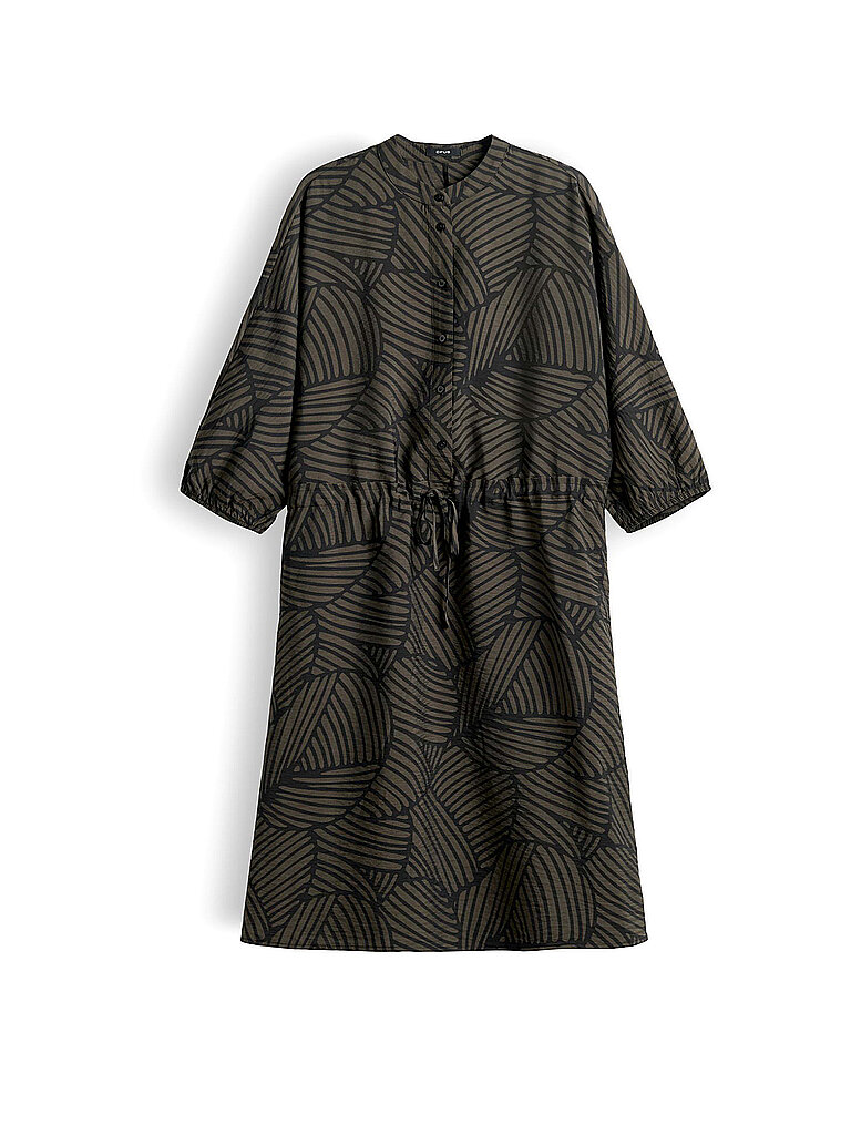 Vestido midi WENRIA BOTANICAL negro 40