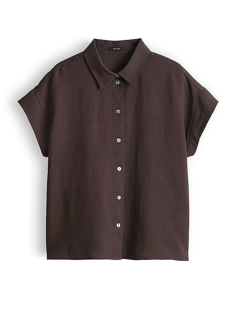 Blusa camisera FALVIA marrón 42