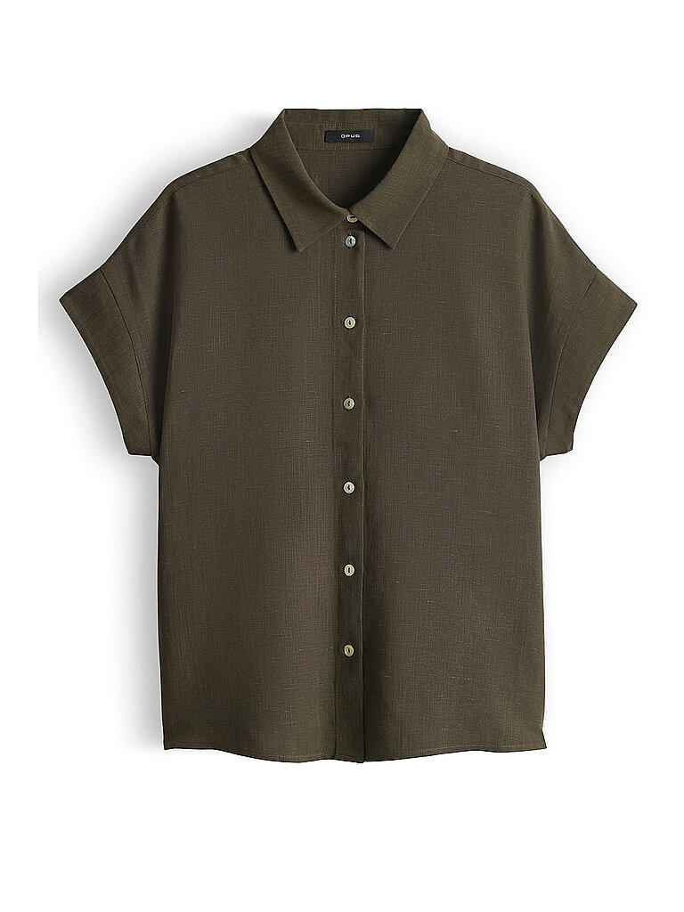 Hemdbluse FALVIA verde oscuro 44