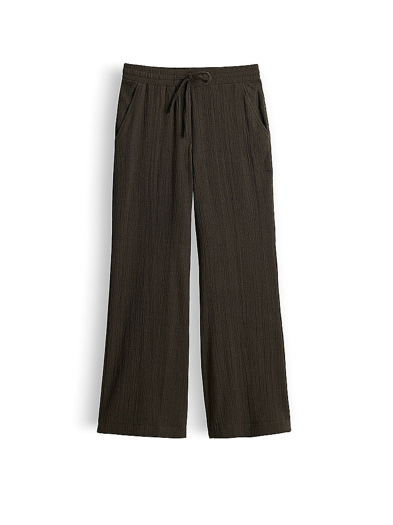 Opus Pantalón Jogging Fit MILENI SUN verde oscuro