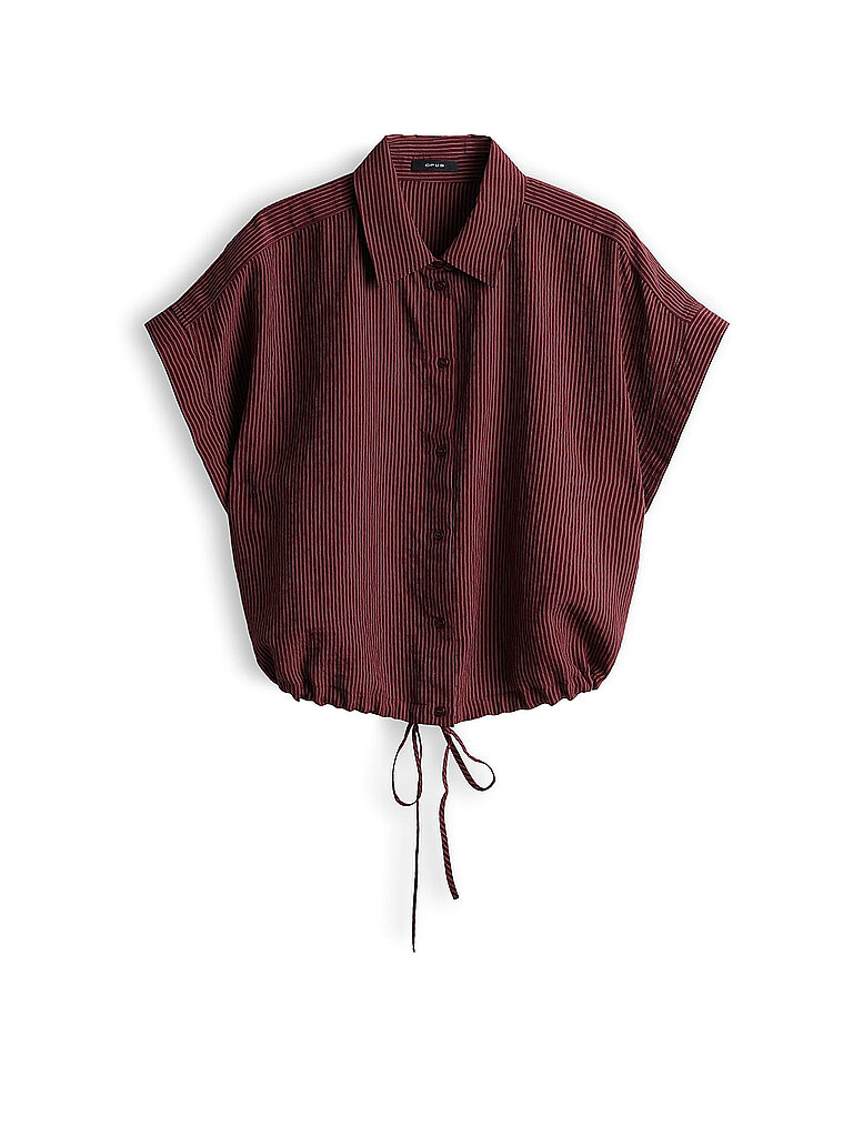 Blusa camisera FLANETA rojo oscuro 40